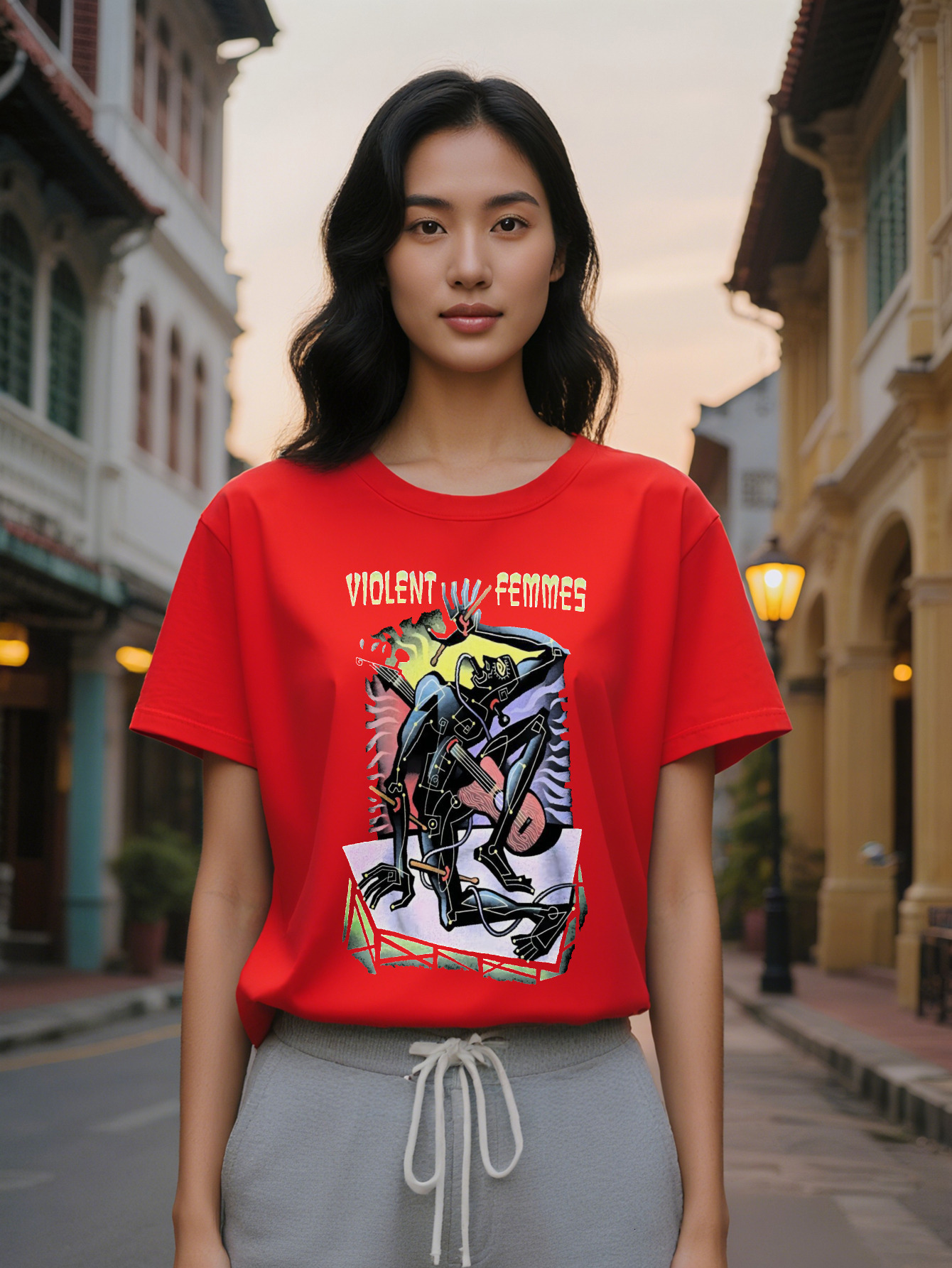 Large XL Funny Fashion Summer Short Sleeve T-Shirt with Retro Black Humor A Great Gift for Lady Plus Size 80027