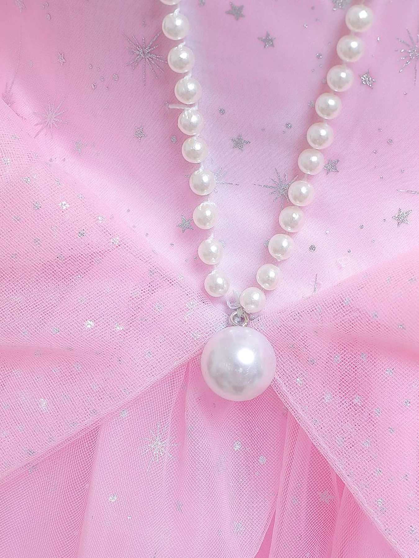 Baby Girls Elegant Floral Graphic Print Mesh Gown Dress for Performance ParTY Gift Girls Spring/Summer Z250904