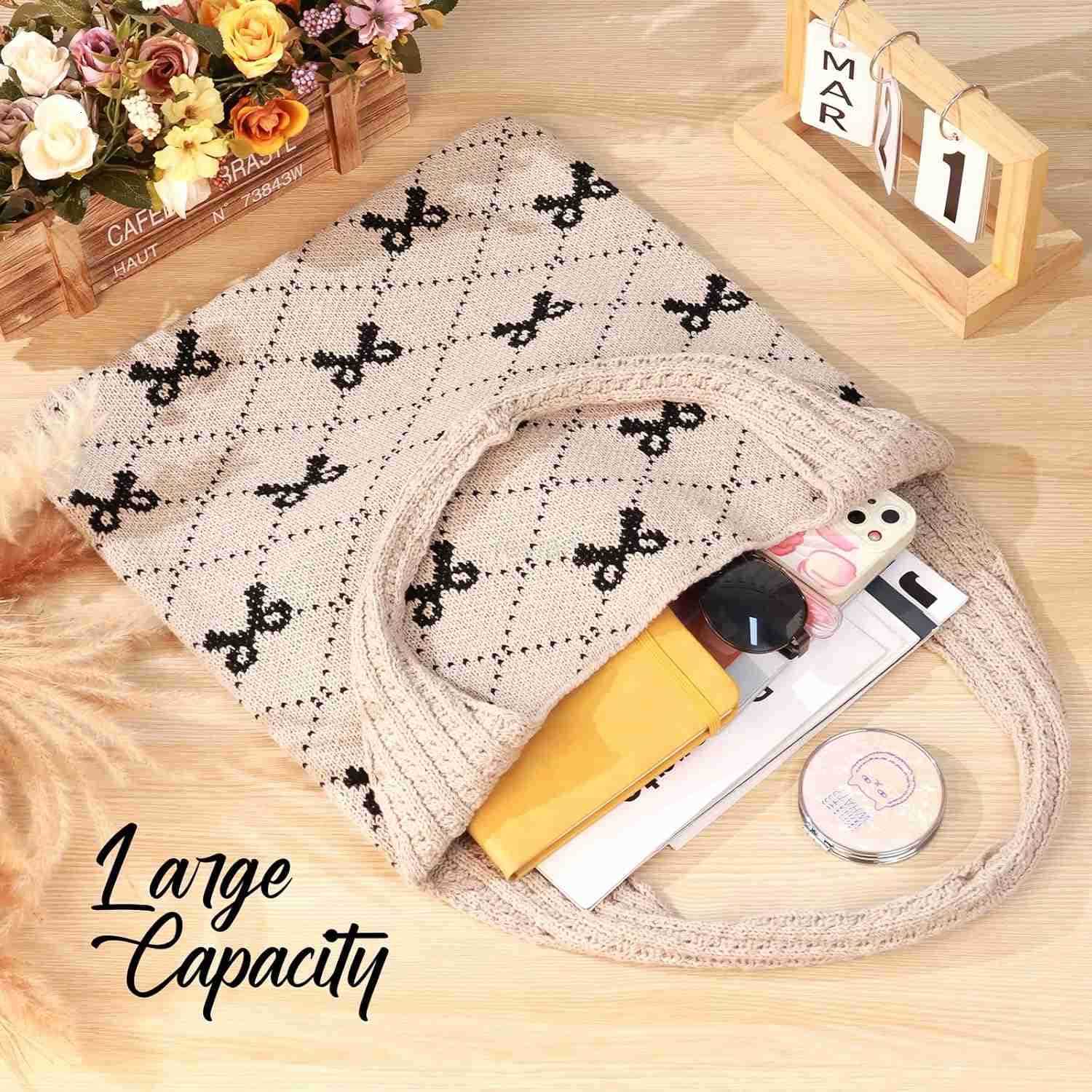 Tote Beach Mesh Knitted Shoulder Bag Large Aesthetic Hobo Bag for Women SummerW250904