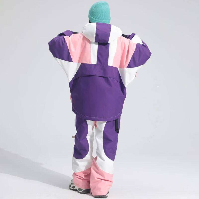 2026 Winter Hooded Jacket Pants Women Snow Suits Outdoor Sport Mountain Man Ski Sets Waterproof Warm Male Snowboard Costumes