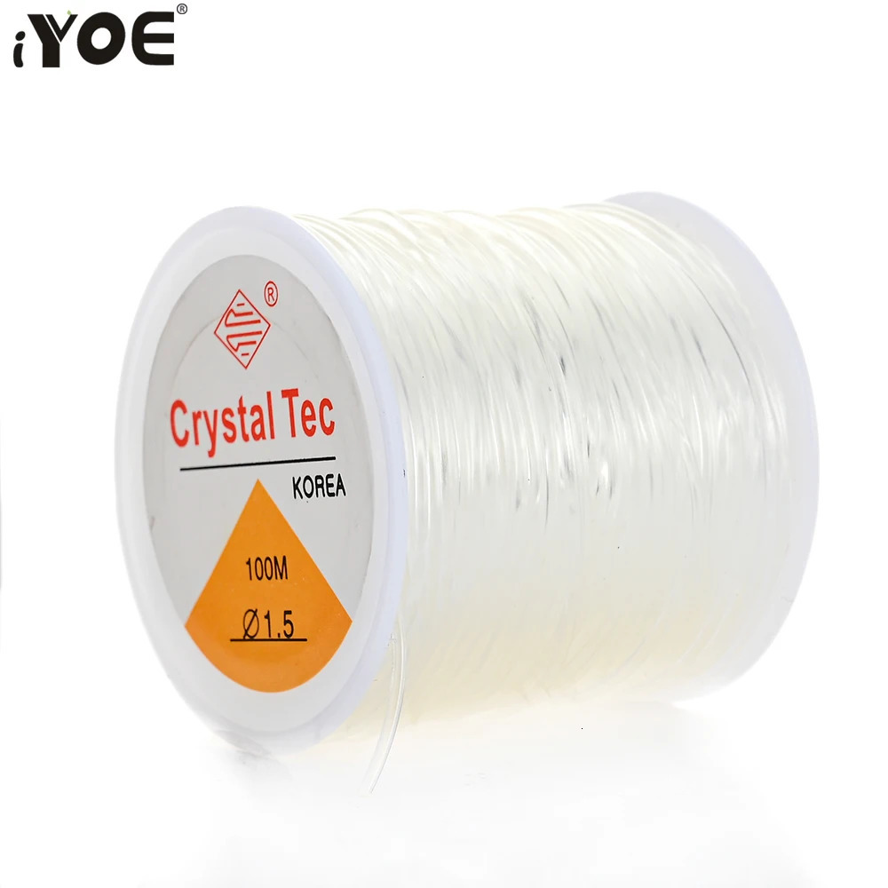 iYOE 0515mm Elastic Cord String Transparent Thread For Jewelry Making Diy Bracelet Necklace Beaded Accessories 250828