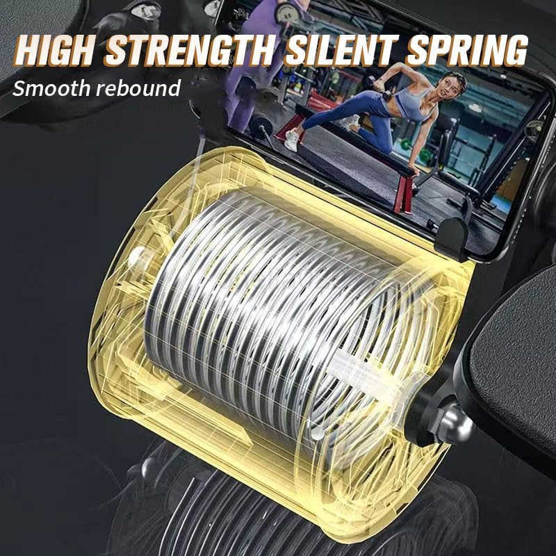 2024 New Ab Roller Wheel with Timer Knee MatAutomatic Rebound Abdominal Wheel with Elbow Support Ab Workout Equipment for Strengthening Core Muscles A