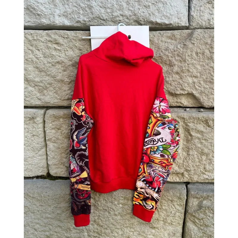 Geometric tiger letter print n versatile hoodie for women y2k vintage streetwear hiphop baggy sweatshirt 250904