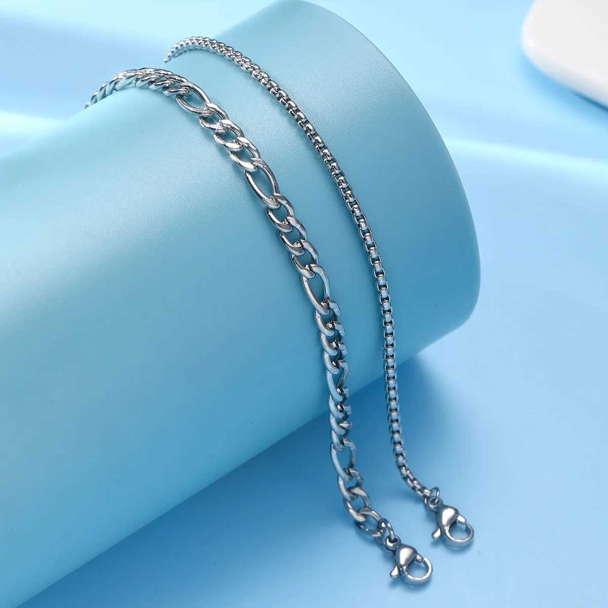 Hip Hop Multilayer Figaro Chain Men Bracelet Hip Hop Stacking Alloy Bracelet For Women Vintage Jewelry Fashion Accessories W250904