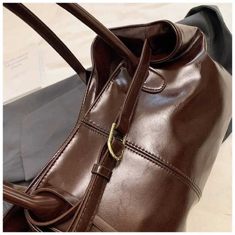 2025 New PU Leather Tote Slouchy Hobo Handbag Fashion Shoulder Large Top Handle Bag for Women Work Shopping Travel