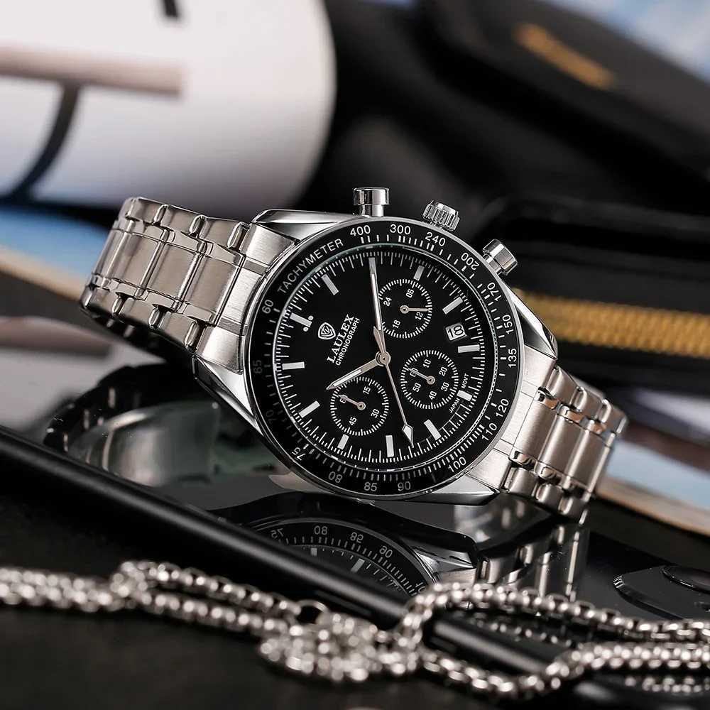 2024 LAEX luxury top AAA mtifunction chronograph 30M waterresistant fashion business stainless steel quartz watch X250904
