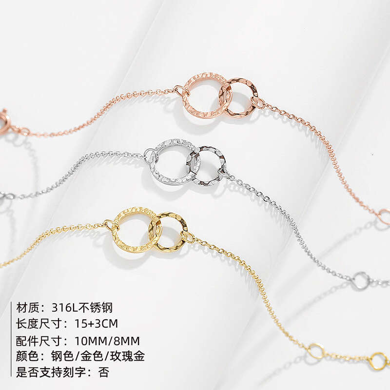 DH collections 2025 Summer Simple Geometric - inspired Stainless Steel Bracelet for Women