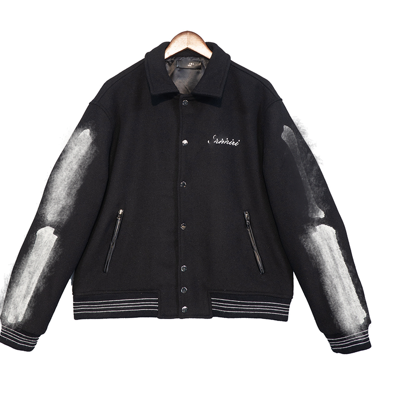 Men's Jackets Retro American Baseball Jaet Loose Casual Embroidered Spring Autumn Youth Outerwear Ort Sve Long