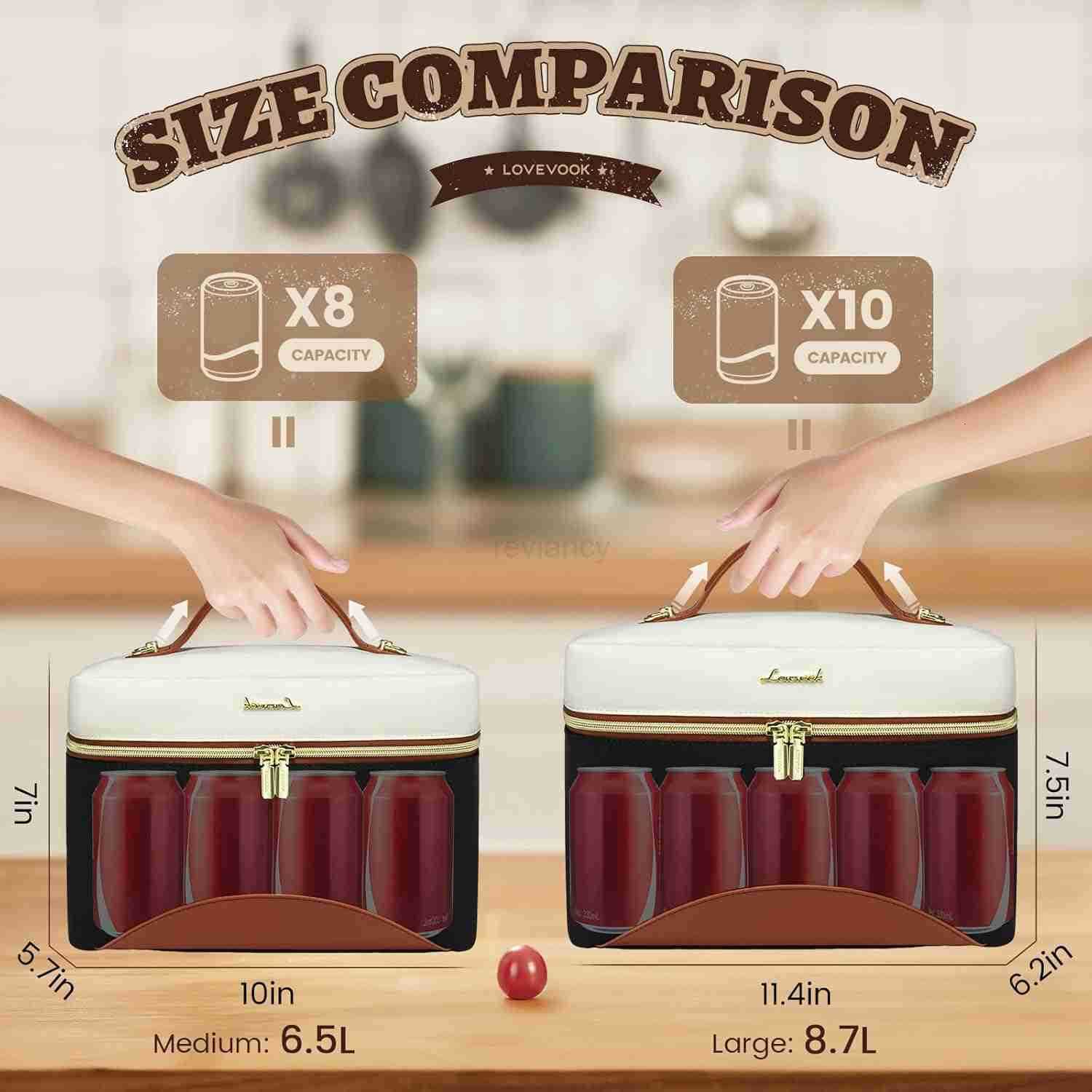 Insulated Lunch Bag for WomenAdult Lunch Box for WomenLeakproof Cooler Bag for Office Picnic Hiking BeachLunch Tote Bag with Adjustable Shoulder Strap