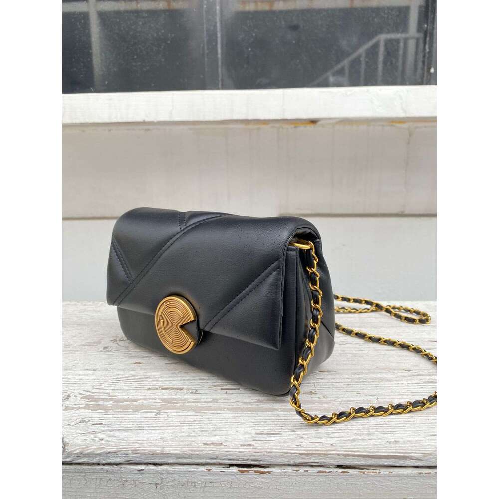 Cowhide Chain Small Square New Simple OL Style Single Shoulder Crossbody for Women Genuine Leather Bag designer bag B5