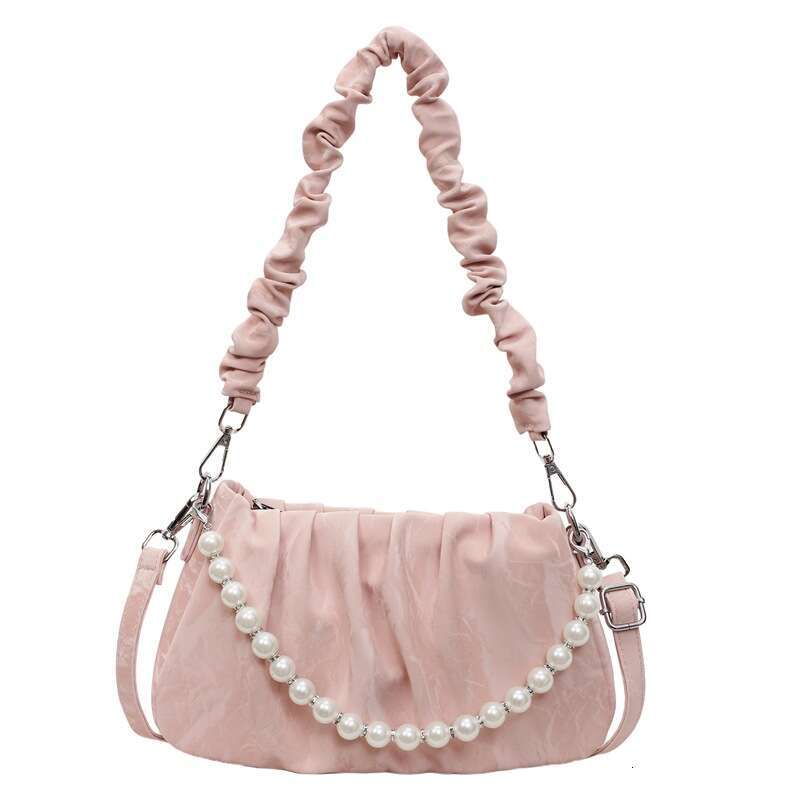 2025 New Summer Korean Style Handbag for Women Simple Chain Shoulder Casual Crossbody Bag with Letter Decoration