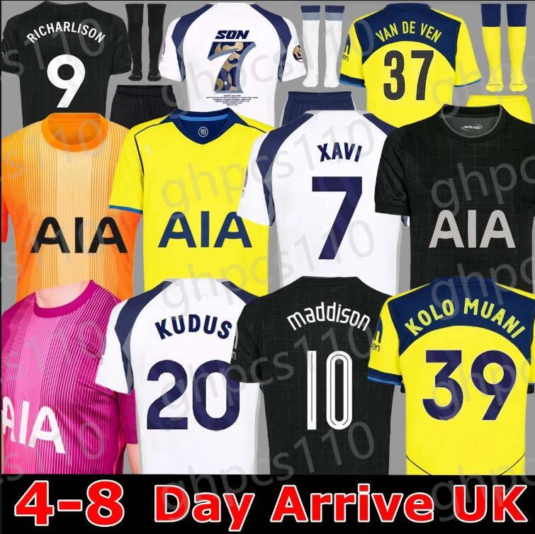 tottenhamjersey 25 26 VAN DE VEN MADDISON Third Soccer Jerseys JOHNSON Football Jersey shirt Kit 2025 2026 home AWAY Men KIDS Fans players spursjersey XAVI