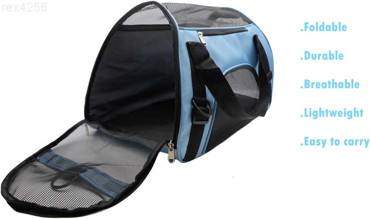 Pet Carrier Airline Approved Cat Carrier Dog Carrier for Medium Small Cats Small Puppy KittenDog Cat Pet Travel Carrier Small BlueW250904