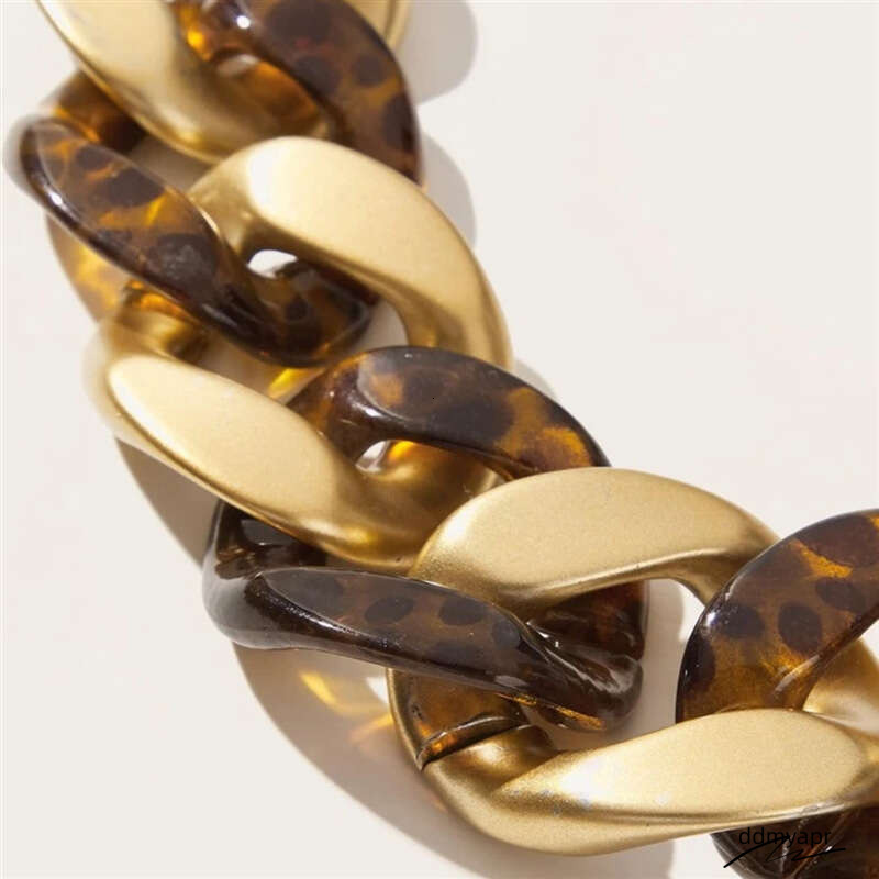 Bold Leopard Print Acrylic Chain Lightweight Ddmyday Statement Dangle Earrings For Women Ddmyday