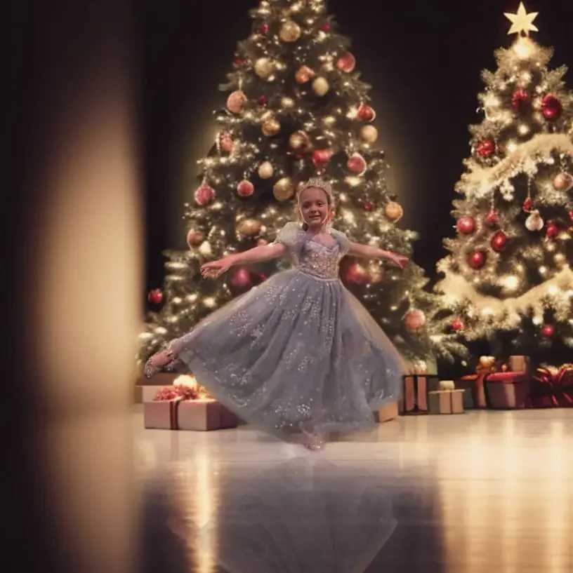 4-13 year old elegant girl party dress with sequins embroidered mesh gorgeous ball evening dress formal cocktail girl princess dress Z250904