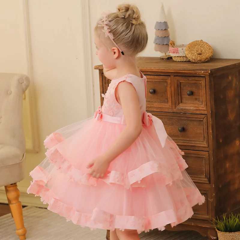 Girls Princess Party Dresses For 3-9 Years Kids Birthday Wedding Evening Prom Gown Summer Childrens Dress Z250904