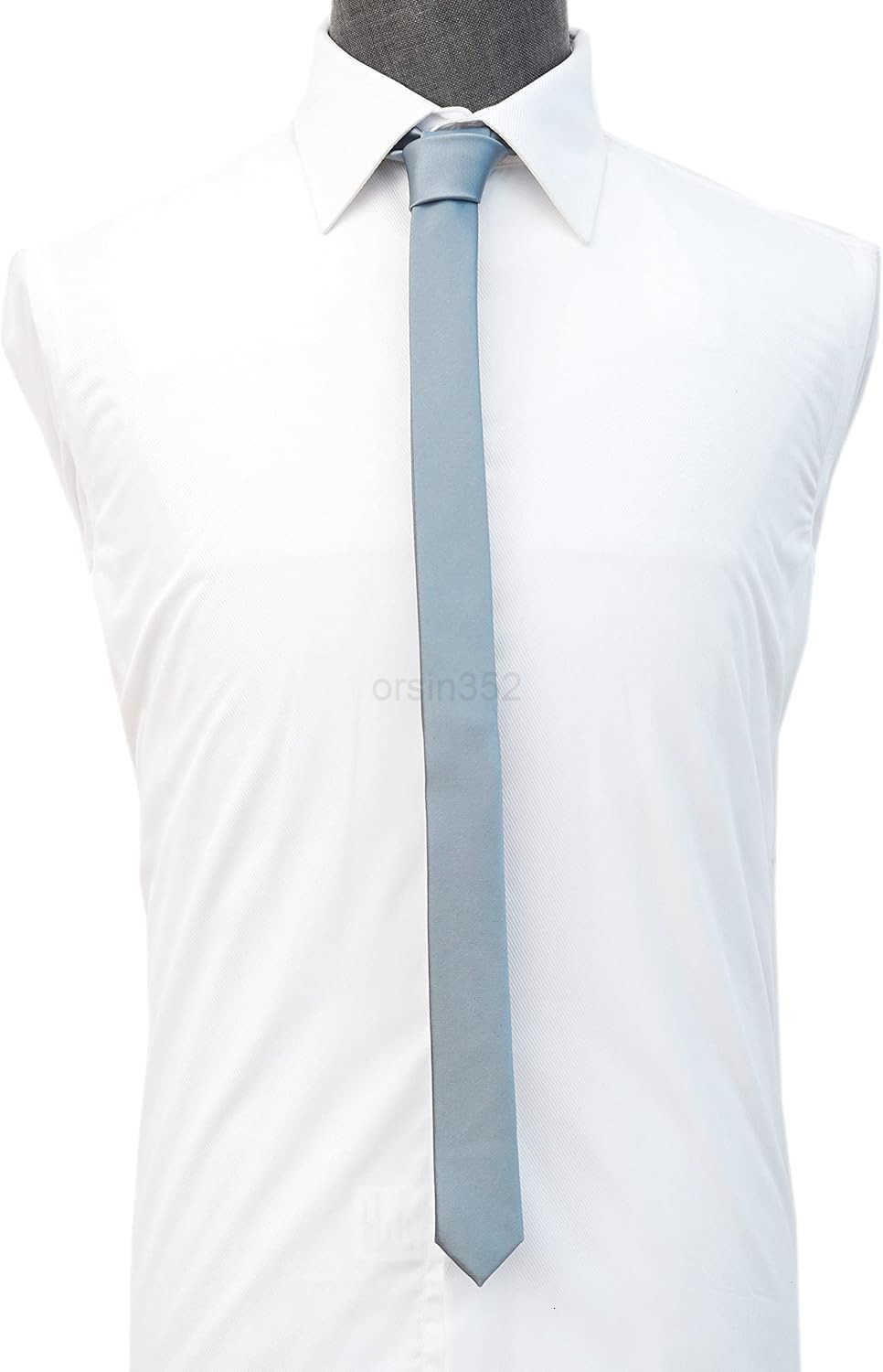 Ties for Men Solid Slim Retro Ties Basic Colors Ultra Thin Ties Pack of 4 or 2W250904