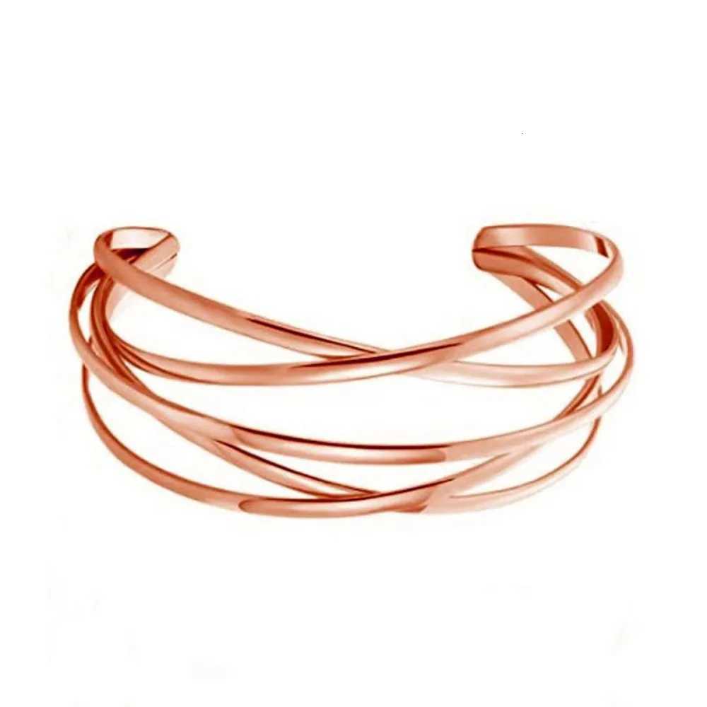 Punk Hollow Alloy Bangles Women Gold Silver Color Cuff Bracelet Open Jewelry Pulseras Acero Inoxidable Para Mujer Pulsera HombreXJ250904