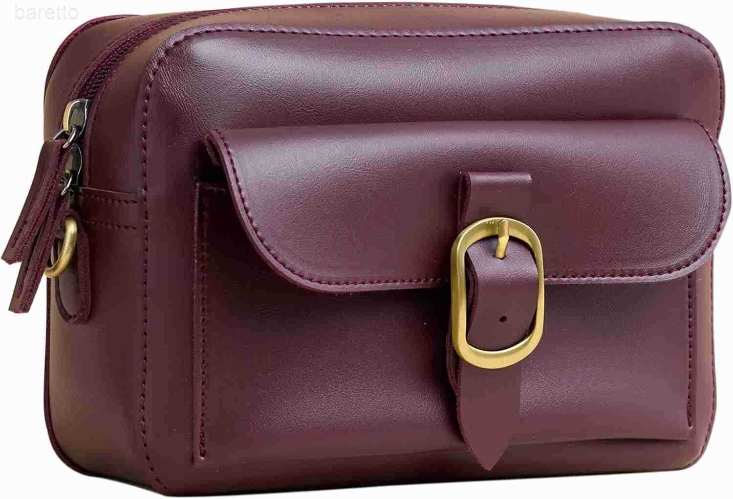 Vegan Leather Crossbody Camera Bag For Women Vintage Square Satchel Retro Small Purse Simple Shoulder Handbag M250904