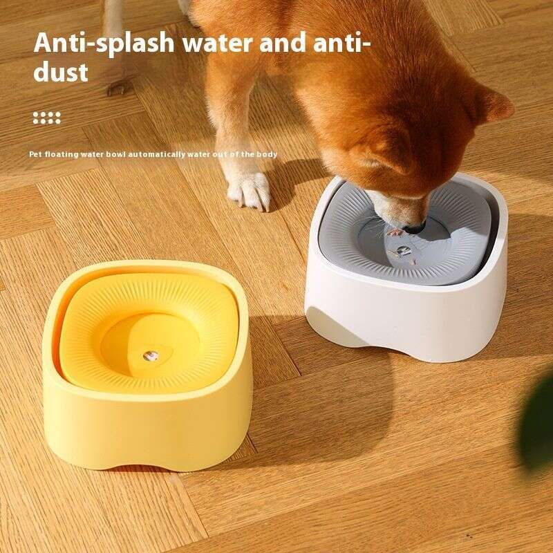 famous brand New Non Wet Mouth Cat Dog Water Dispenser Pet Supplies Float Bowl