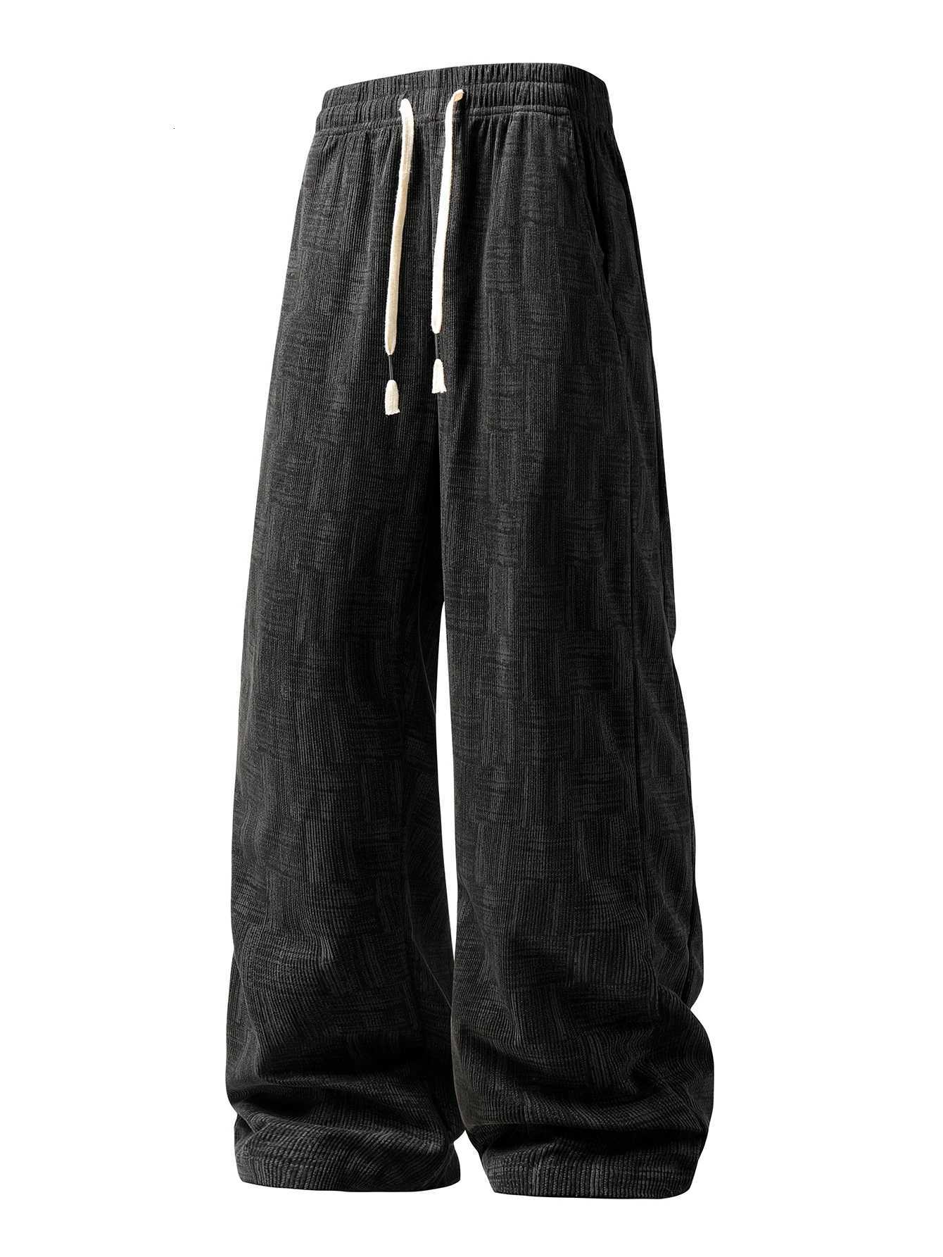 Baggy Corduroy Jogger Pants Men Tech Fleece Sweatpants Man Autumn Winter Casual Harem Pants Male Sport Thermal TrousersXJ250904