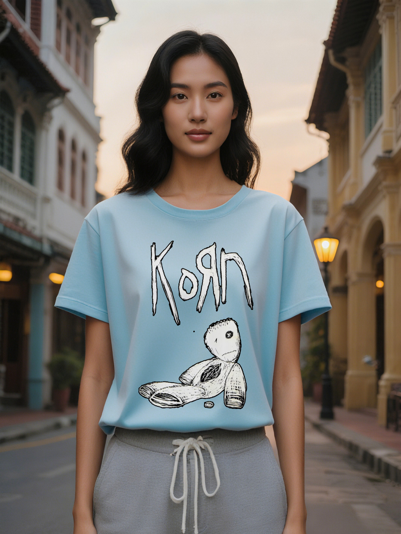 Large XL Casual Round Neck T-Shirt Print Design Top A Gift For Lady Plus Size c7c75