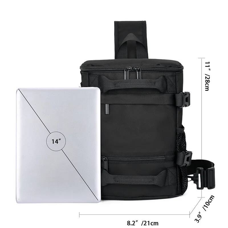 Men's Crossbody Fashionable Trendy Large Capacity Chest Youth hine Ability Work Shoulder Bag Personalized Small Backpack high-quality