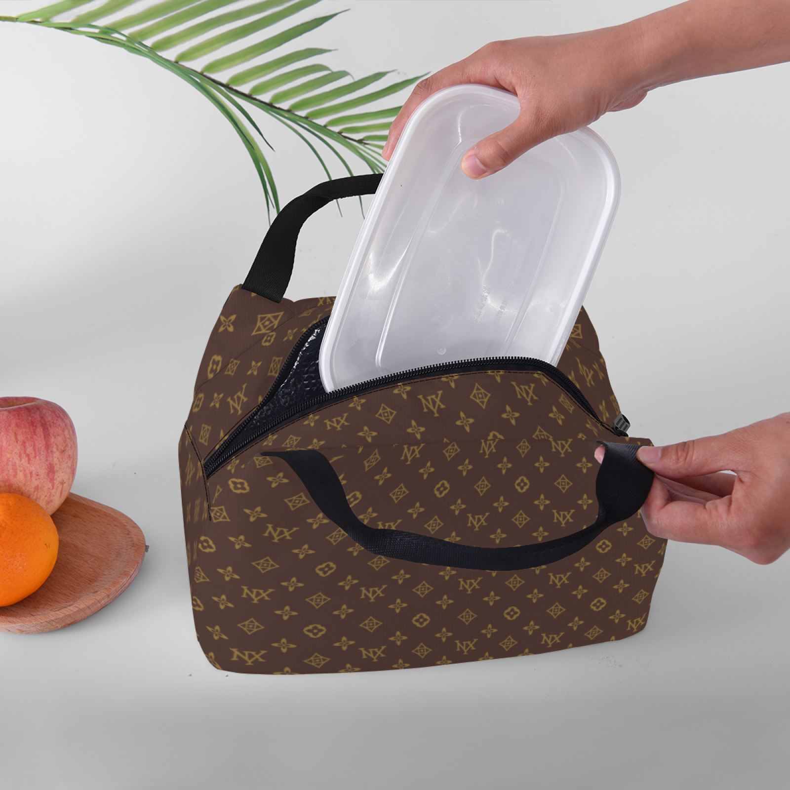 NXY Portable Heat Preservation Food Bag Lunch Bag Blank Student Insulation Handbags Lunch Box With Zipper For Adults Kids 6NXR6I 26403956