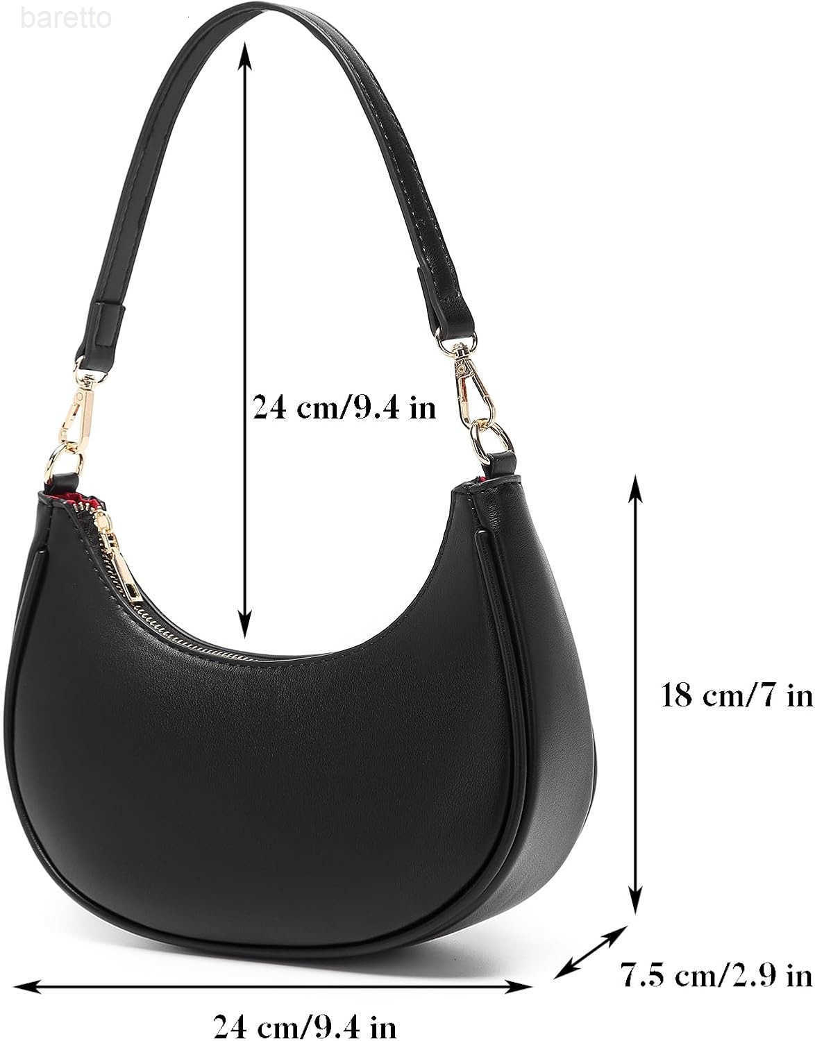 Shoulder Bags for Women Cute Hobo Tote Handbag Mini Clutch Purse with Zipper Closure M250903