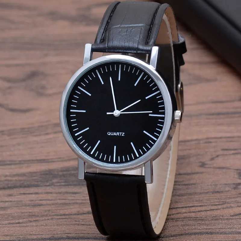 Casual Men Quartz Watches Round Dial Men Watch Elegant Quartz Watch Adjustable Faux Leather Strap High Accuracy Men Wristwatch X250904