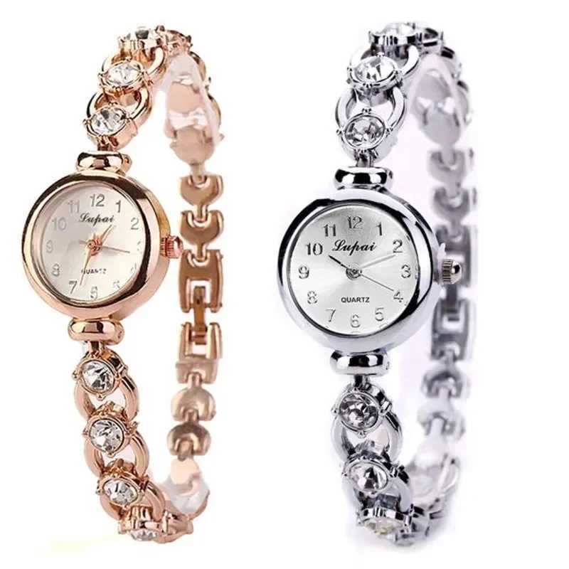 Ladiess Wristwatch Alloy Rhinestone Luxury Watch for Wen Casual Quartz Bracelet Watch Relogio Feminino X250904