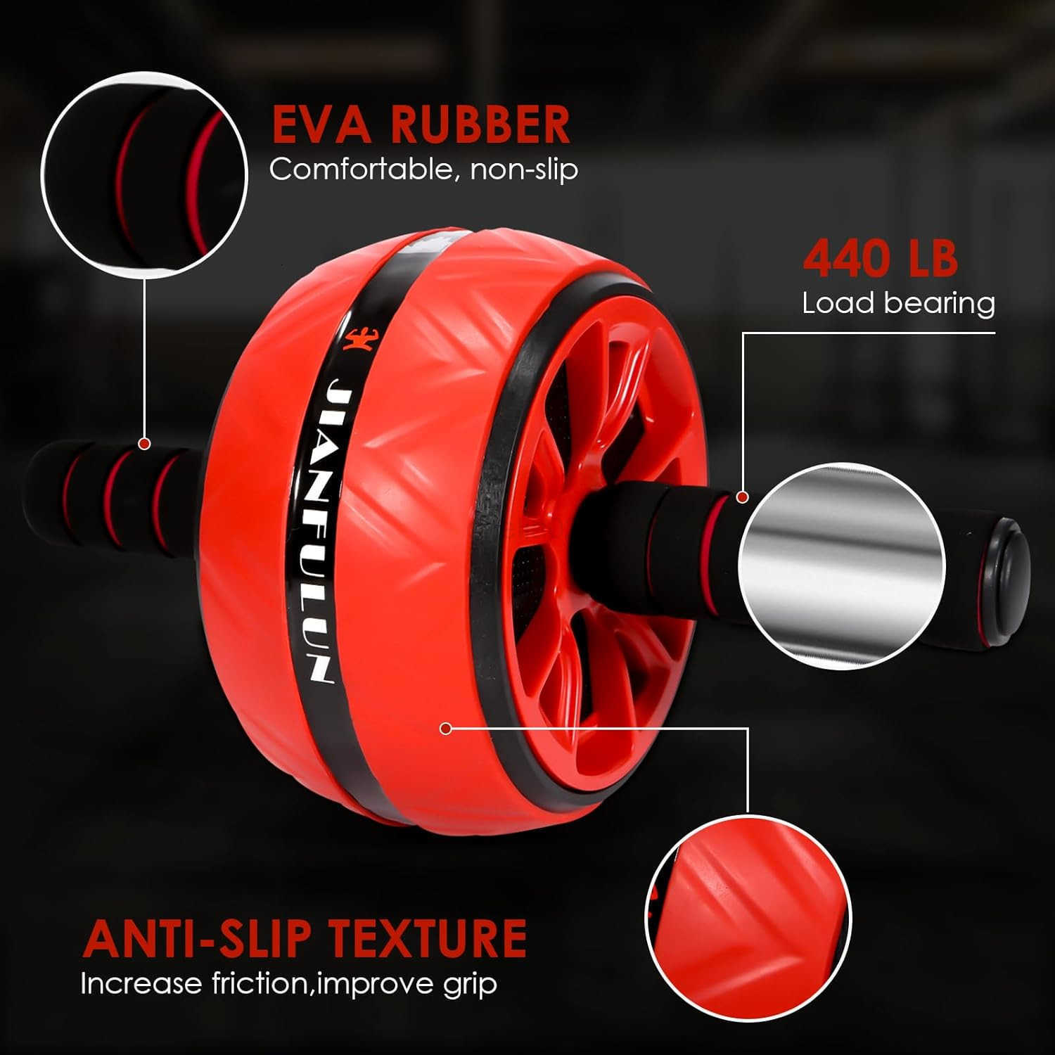 Ab Roller for Abs Workout Ab Roller Wheel Exercise Equipment for Core Workout Ab Wheel Roller for Home Gym Ab Workout Equipment for Abdominal Exercise