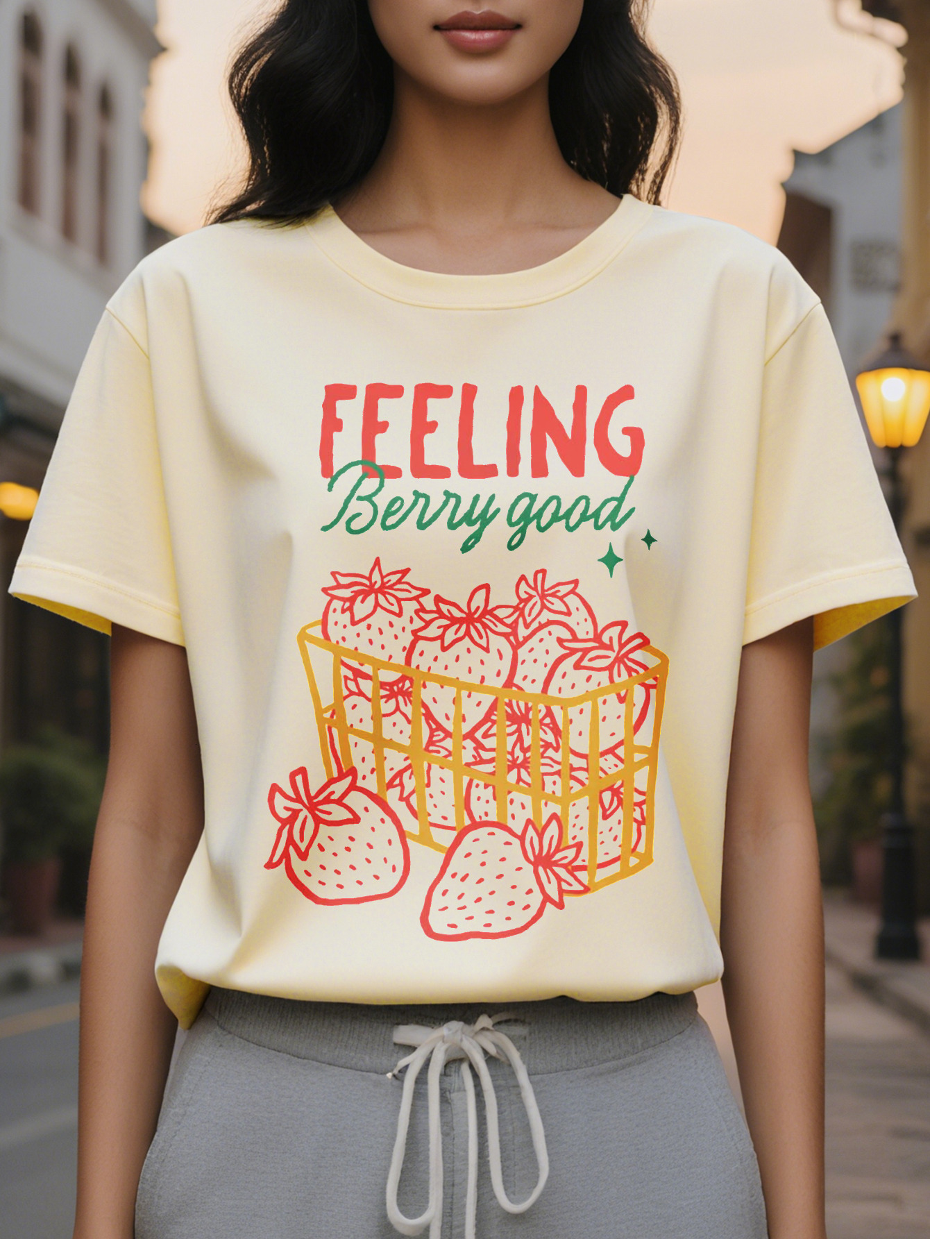 Women s Elegant Berry Pleasant T-Shirt with Round Neck Casual Top Plaid Design Ideal for Winter and Autumn