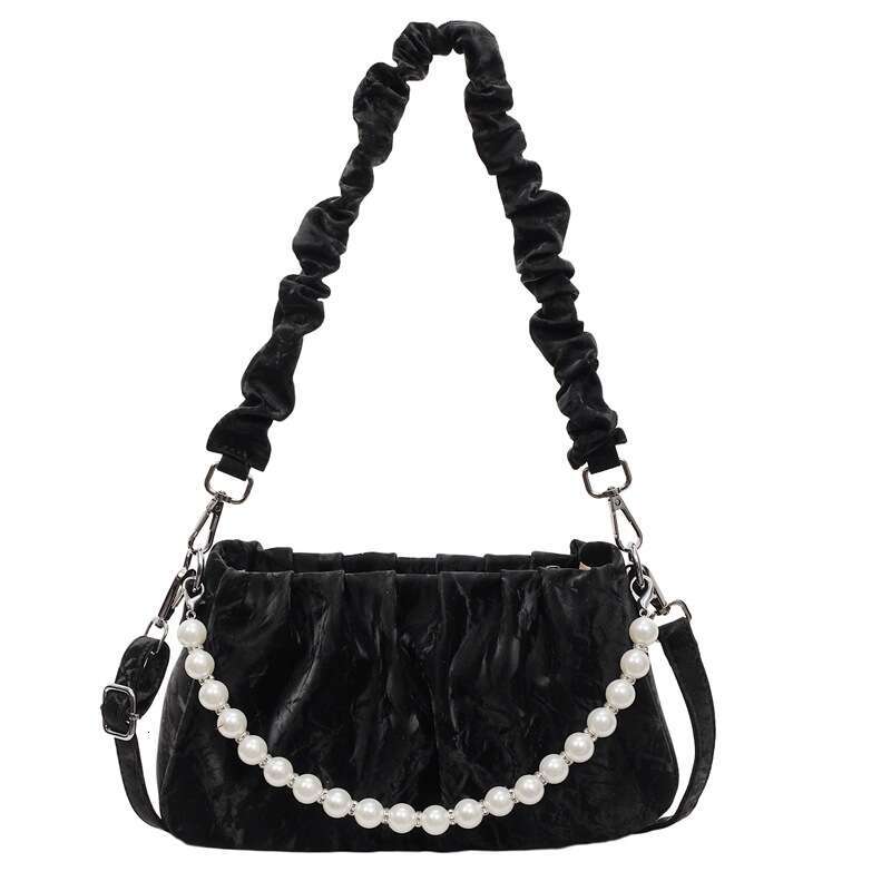 2025 New Summer Korean Style Handbag for Women Simple Chain Shoulder Casual Crossbody Bag with Letter Decoration