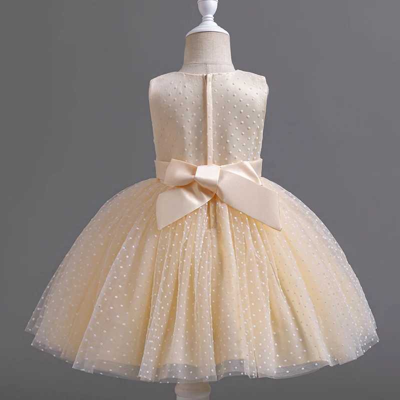 A118 2-10 Years Girls Formal Princess Dress Girl Elegant Birthday Party Sleeveless Flowers Dresses Ceremony Clothes Z250904