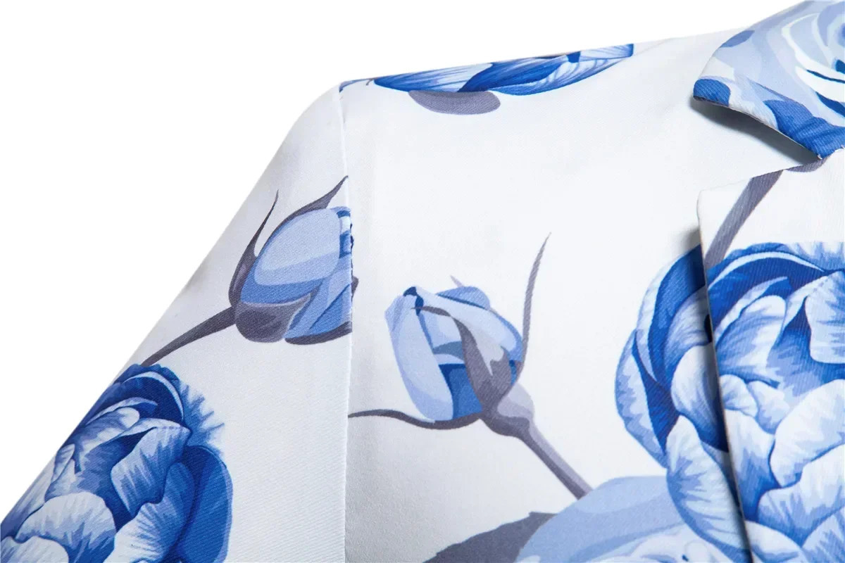 Mens Suit Jacket Floral Art Suit Business Casual Suit Jacket Blazer Men Clothing 250903