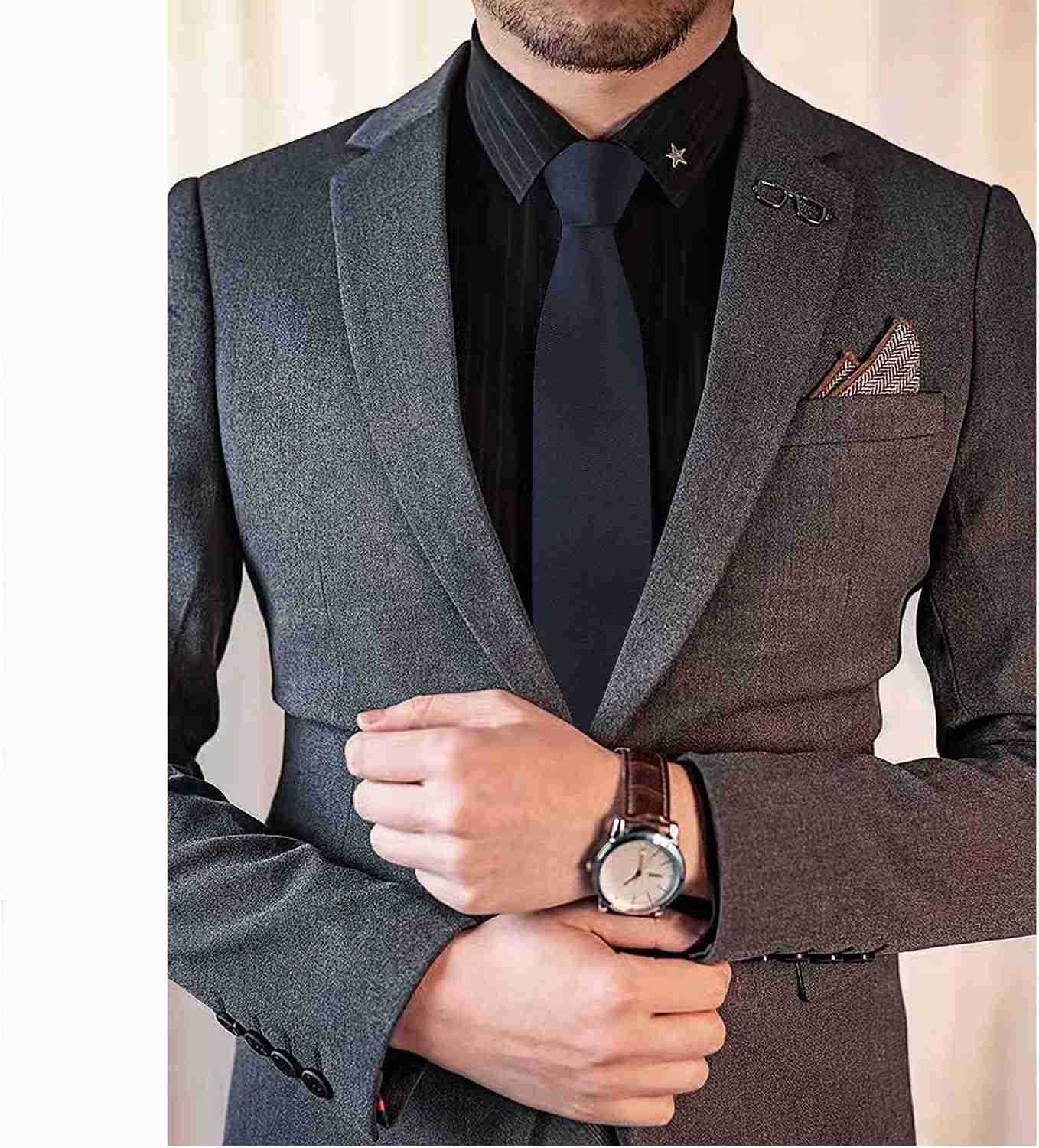 Mens Ties Mens Zipper Ties Neckties for Men Silky Zip Up Ties Mens Pretied Ties SetW250904