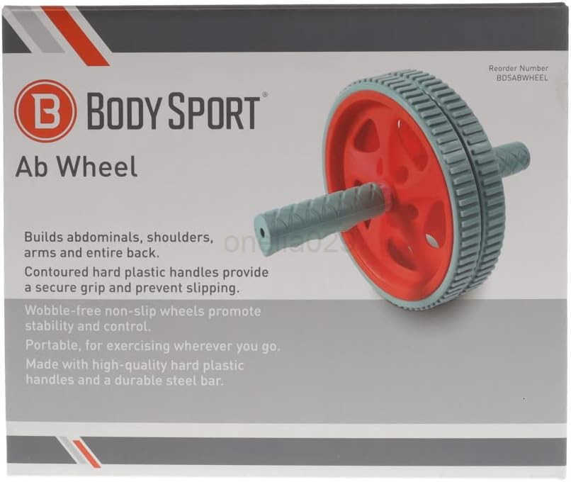 AB Wheel Wobble Free AntiSlip Dual Wheel Portable Ab Roller W250904