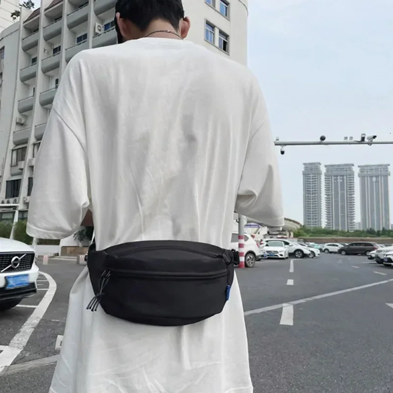Street Style Waist Bag Hip Pack Woman Nylon Fanny Pack Fashion Shoulder Crossbody Chest Bags Unisex Hip Hop Belt Bag Waist Packs 250903