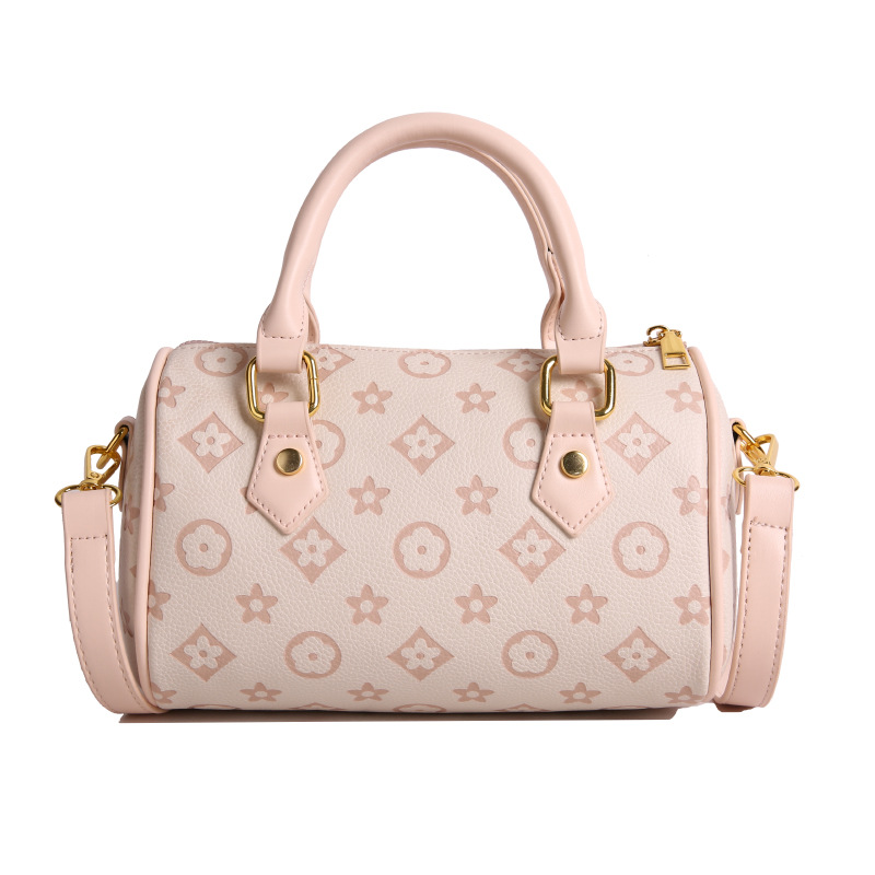 Designer Bag 2025 New Women's Boston Bag, Vintage Floral Print Top-Handle Shoulder Purse, Fashion Retro Crossbody Bag Free Shipping