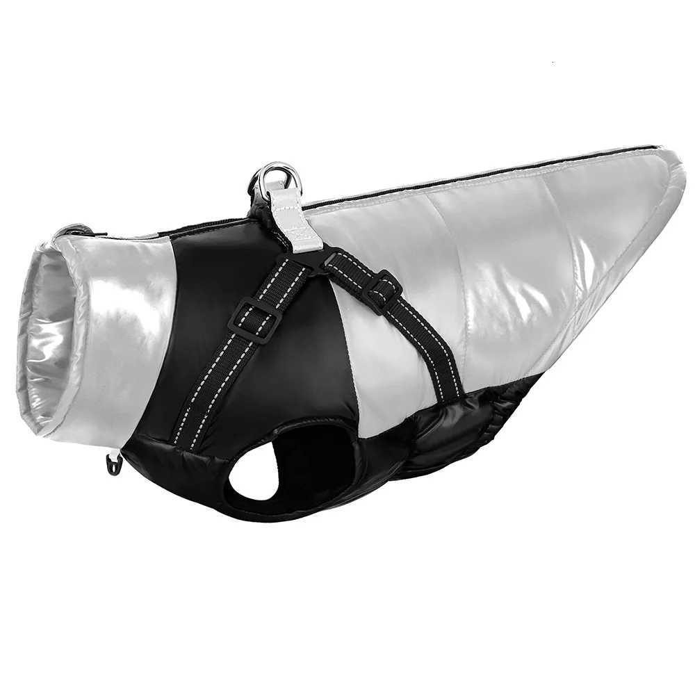 Reflective Warm Winter Dog Clothes Waterproof Dogs Vest For Medium Large Dogs Pet Big Dog et Coat Pet Clothing With Harness W250904