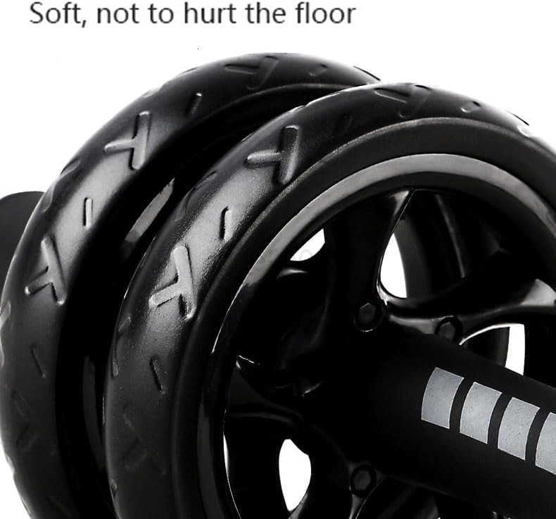 Ab Roller Wheel 2 Types Ab Roller No Noise Ab Wheel Easy to Assemble Abs Workout Equipment for Abdominal Core Strength Training Home Gym Exercise Whee