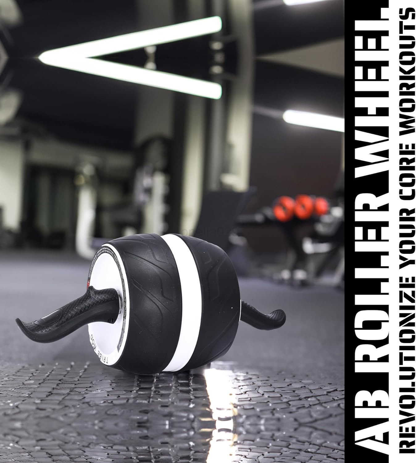 Ab Roller Wheel Ab Exercise Equipment Core Muscles and The Abdominal Training Workout Equipment Sculpts Abs Obliques Arms Back Nonslip Handles 78 x 15