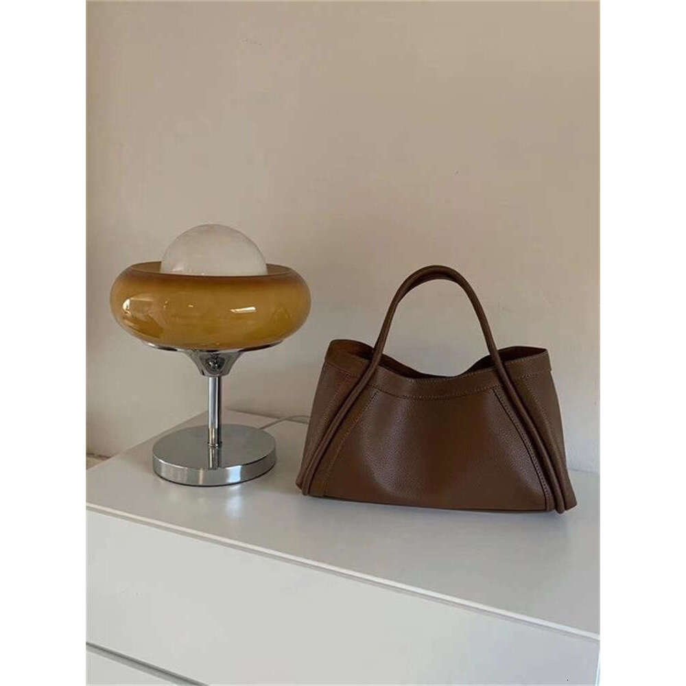 Large Capacity Casual Style Simple Niche Trend Versatile Lychee Texture Commuter Bag Single Shoulder Crossbody Handbag