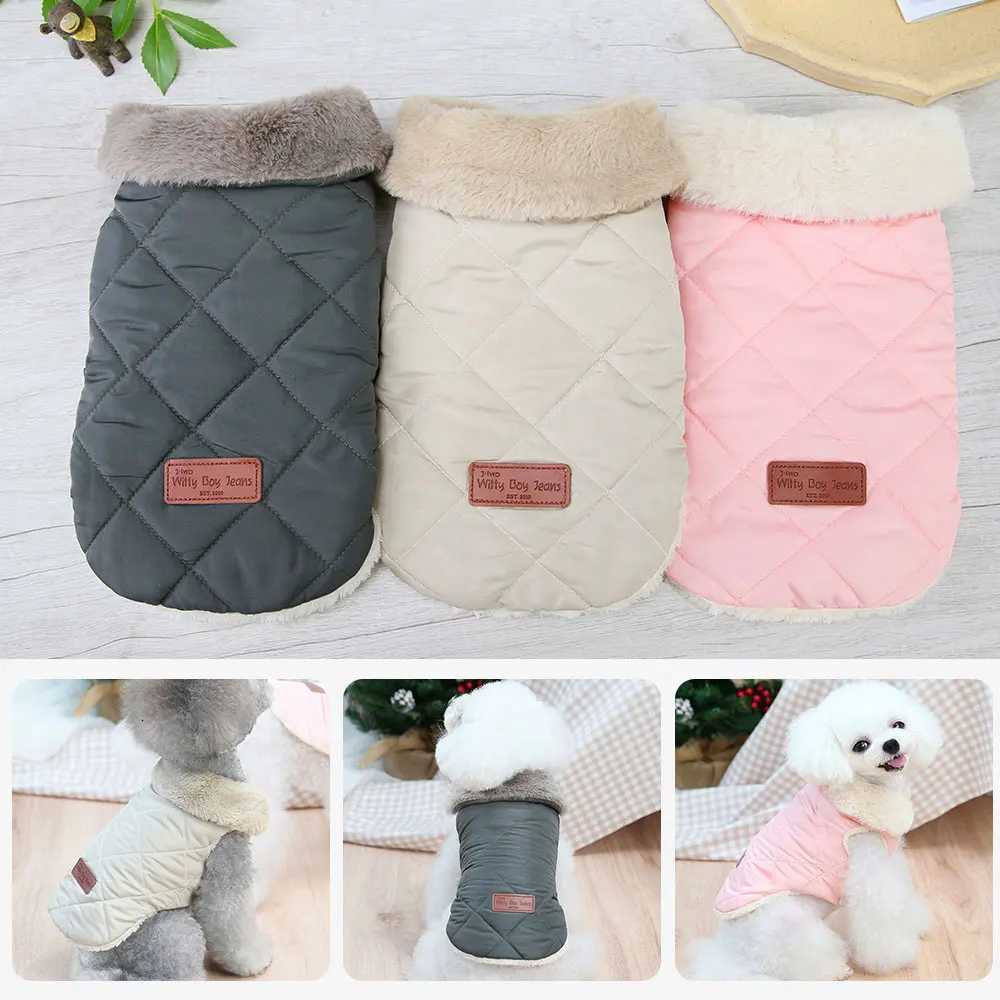 Winter Warm Pet Dog et Clothes Pink Cute Small Medium Dogs Clothing Pet Puppy Cat Outfits French Bulldog Coat Vest Chihuahua W250904