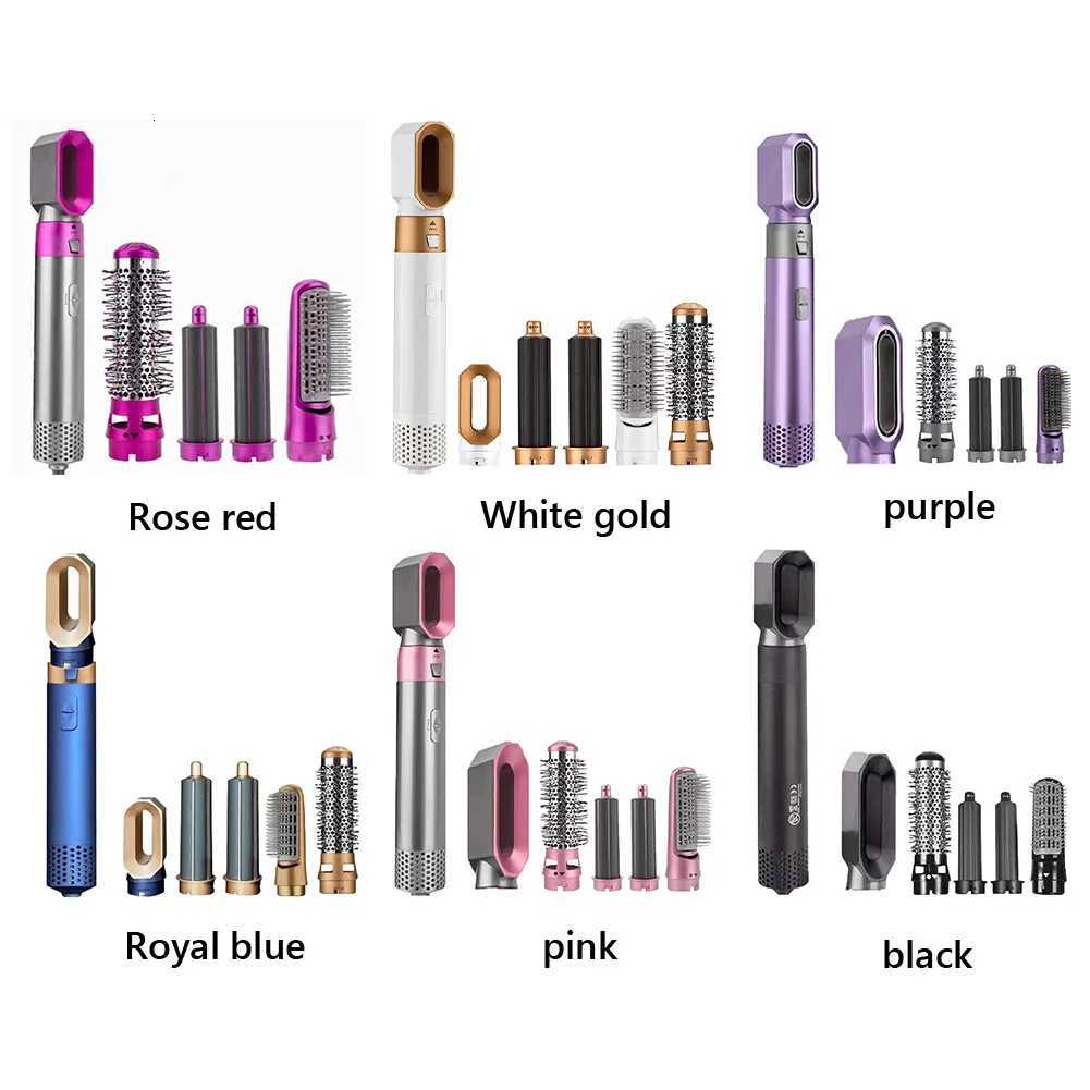 5 in 1 Hair Dryer Brush Hairstyler Tool Hot Air Styler Wrap Negative Ion Blow Dryer for Curling Volumizing Straightening StylingW250904