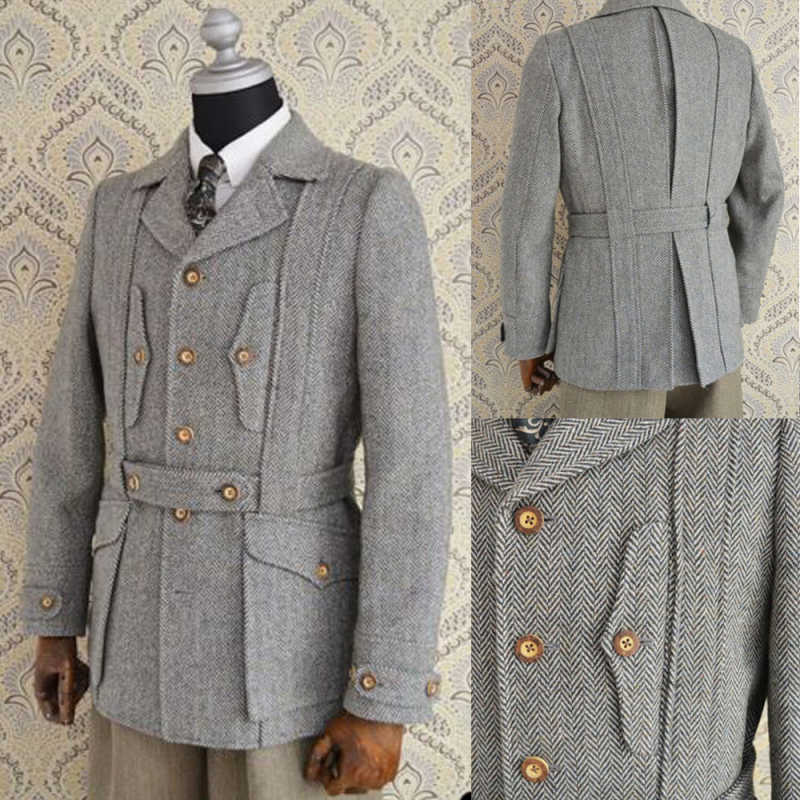 Winter Warm Men's Suit Jackets Regular Single Breasted Blazer Notched Lapel Custom Made Wedding Tuxedo Last Design