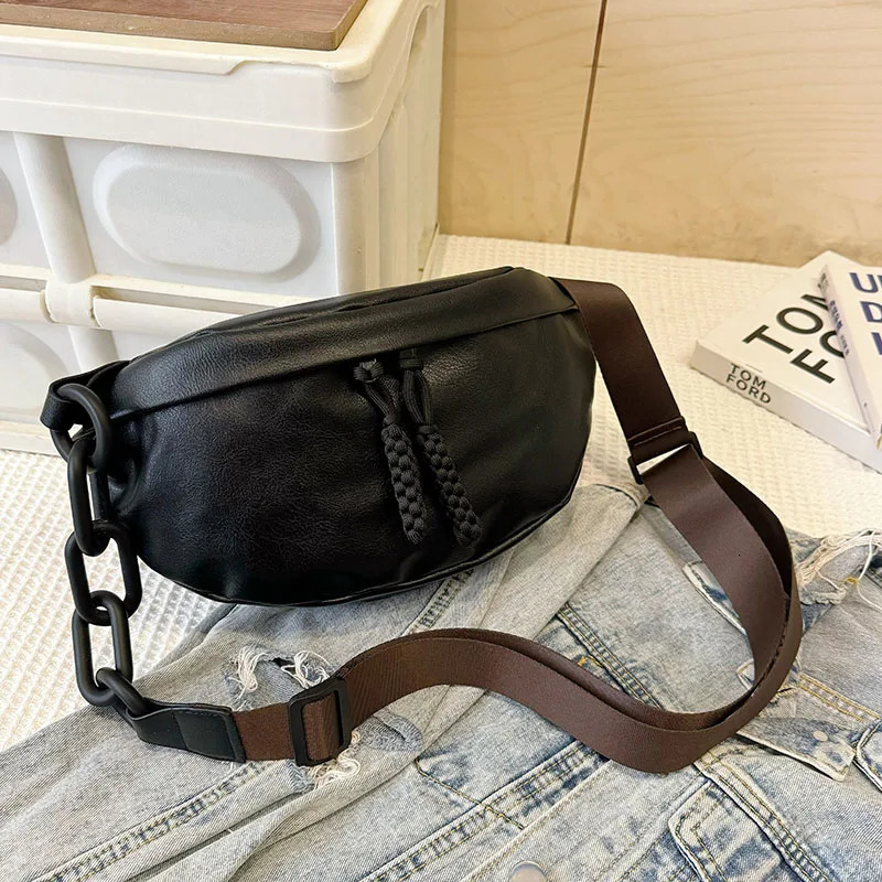 Fashion Woman Chest Bag Belt Bag soft Leather Fanny pack Ladies Waist Bag Shoulder Crossbody Bag Handbag 250903
