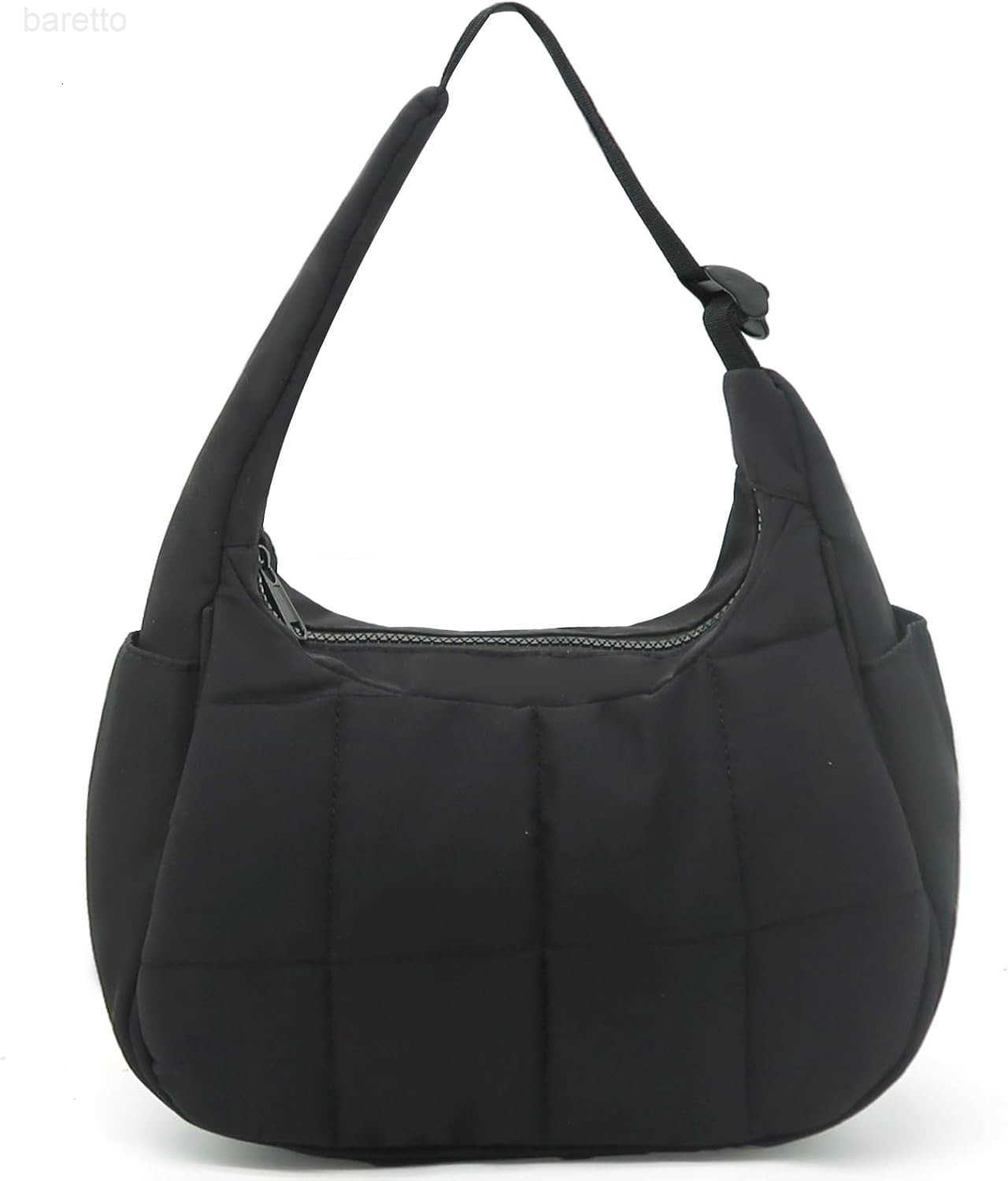 Puffer Crescent Shoulder Bag for Women Nylon Crescent Bag Trendy Crescent Sling Bag Small Tote Bags M250903