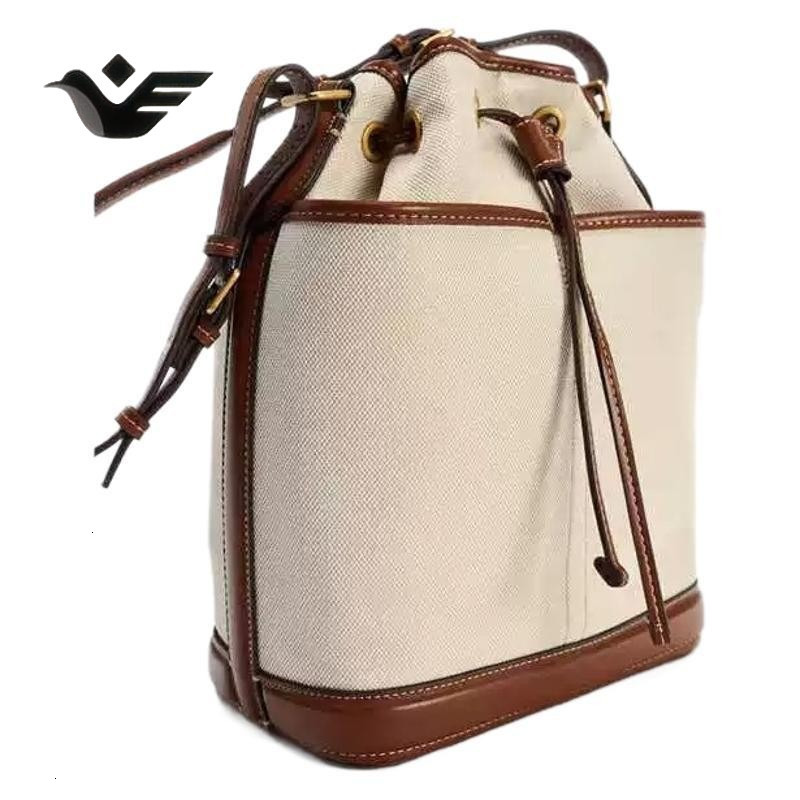 Feiyan Free Shipping New Designer Bag Luxury Shopping Bag Z Brand Cross-border Bucket Bag Denim Patchwork PU Shoulder Bag Foreign Trade High Capacity 